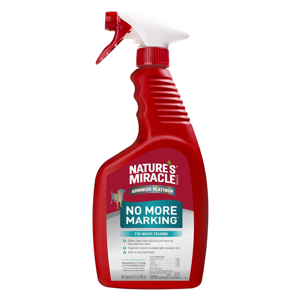 Спрей Nature's Miracle «Stain & Odor Remover. No More Marking» для видалення плям і запахів від собак, та проти повторних міток 709 мл