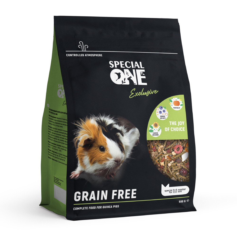 Корм для морських свинок Special One Exclusive Grain Free 500 г Корм для морських свинок Special One Exclusive Grain Free 500 г