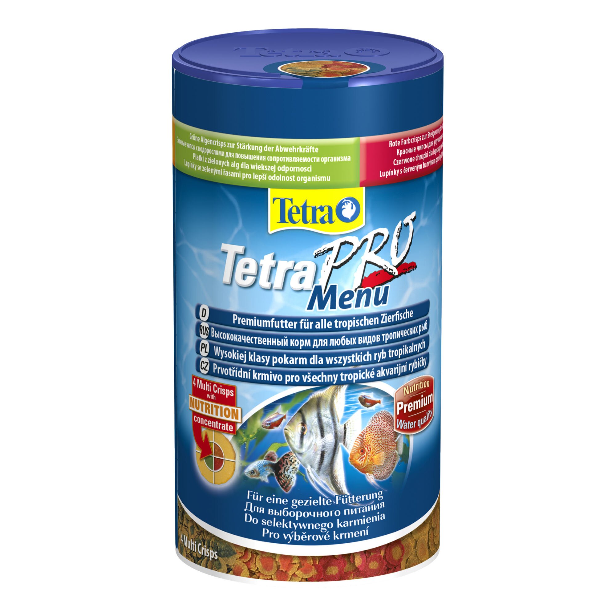 Сухий корм для акваріумних риб Tetra в чипсах «TetraPro Menu» 250 мл (для всіх акваріумних риб)
