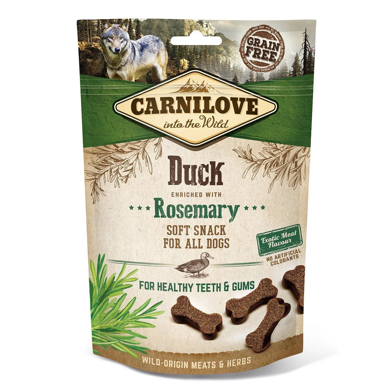 Ласощі для собак Carnilove Soft Snack 200 г - качка та розмарин