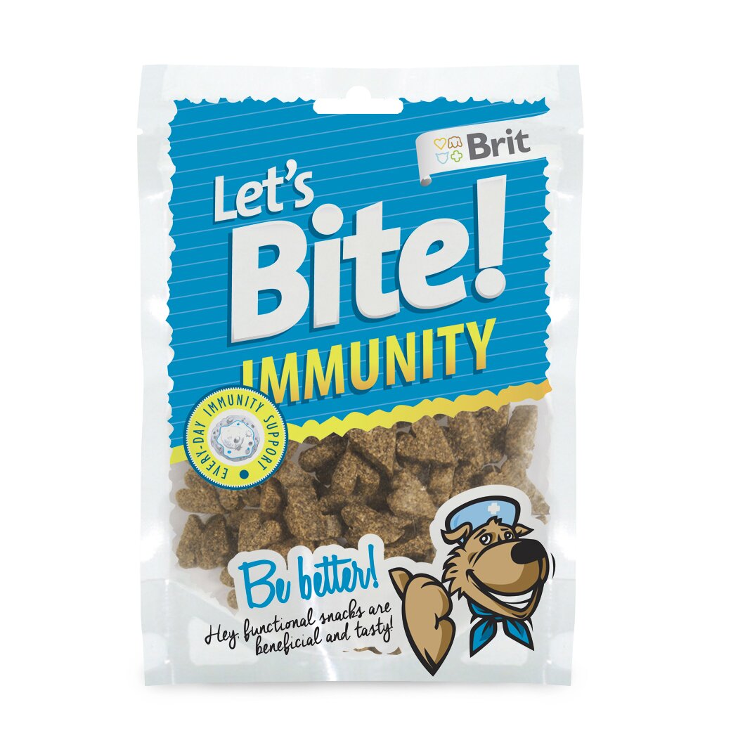 Ласощі для собак Let's bite «Immunity» 150 г (для імунітету) Ласощі для собак Let's bite «Immunity» 150 г (для імунітету)