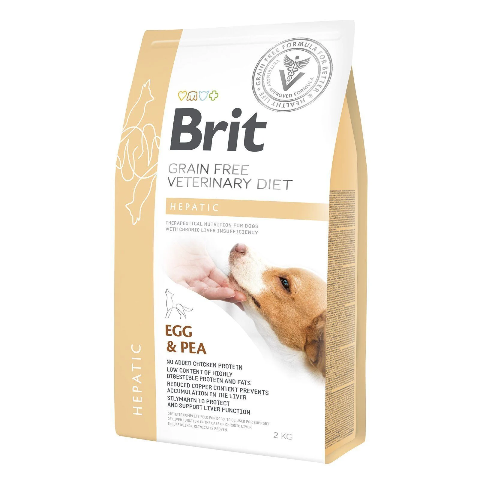 Сухий корм для собак Brit Grain Free Veterinary Diet Hepatic 2 кг - яйце Сухий корм для собак Brit Grain Free Veterinary Diet Hepatic 2 кг - яйце