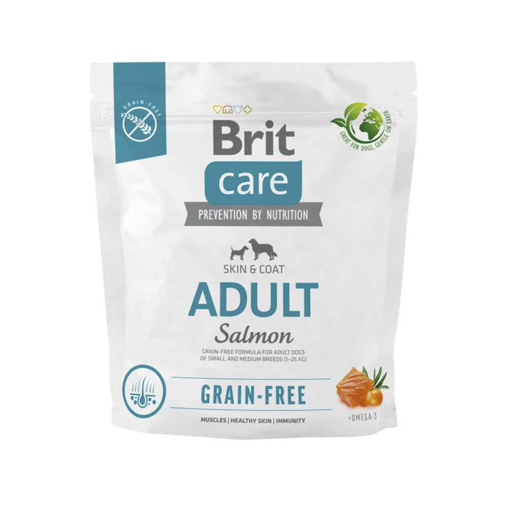 Пробник сухий корм для собак Brit Care Adult Grain-free 100 г - лосось Пробник сухий корм для собак Brit Care Adult Grain-free 100 г - лосось