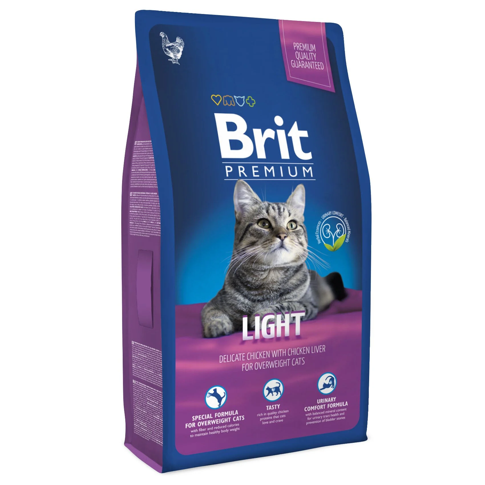 Сухой корм для кошек с лишним весом Brit Premium Cat Light 8 кг - курица Сухой корм для кошек с лишним весом Brit Premium Cat Light 8 кг - курица