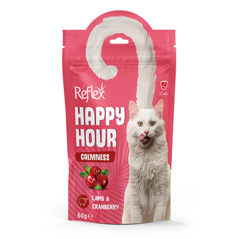 Лакомства для кошек Reflex Plus Happy Hour Calmness 60 г - ягненок и клюква