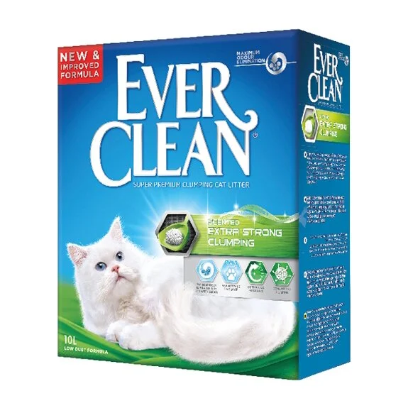 Бентонитовый наполнитель для кошачьего туалета Ever Clean Extra Strong Clumping Unscented 8 кг / 10 л