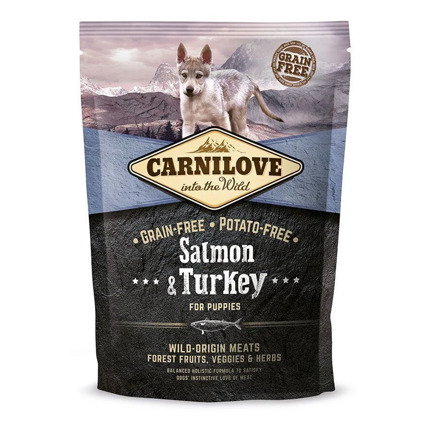 Сухой корм для щенков Carnilove Salmon & Turkey Puppy 1,5 кг - лосось и индейка