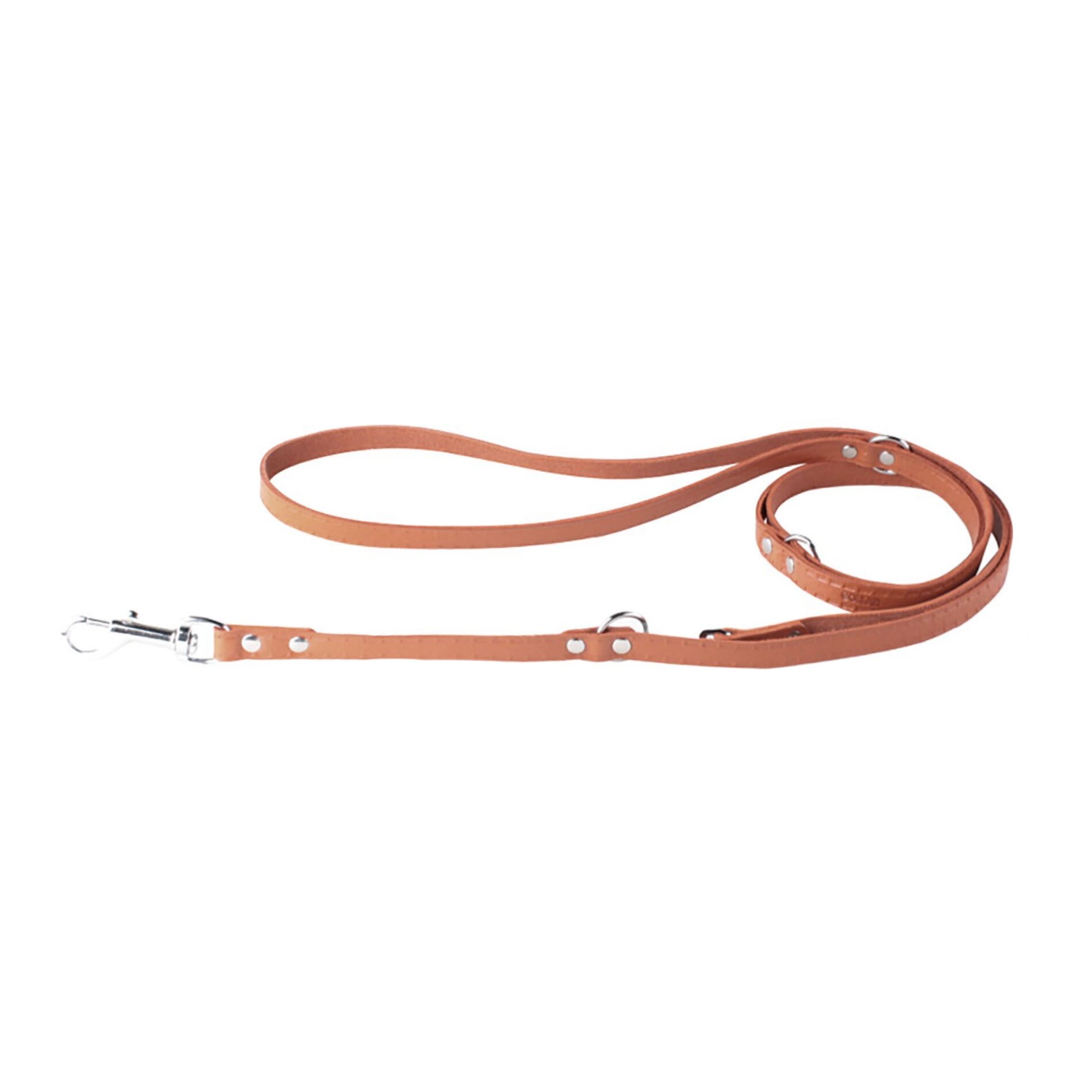 Поводок-перестежка Collar кожаный 1,22-1,42-1,83 м / 14 мм (коричневый, черный)