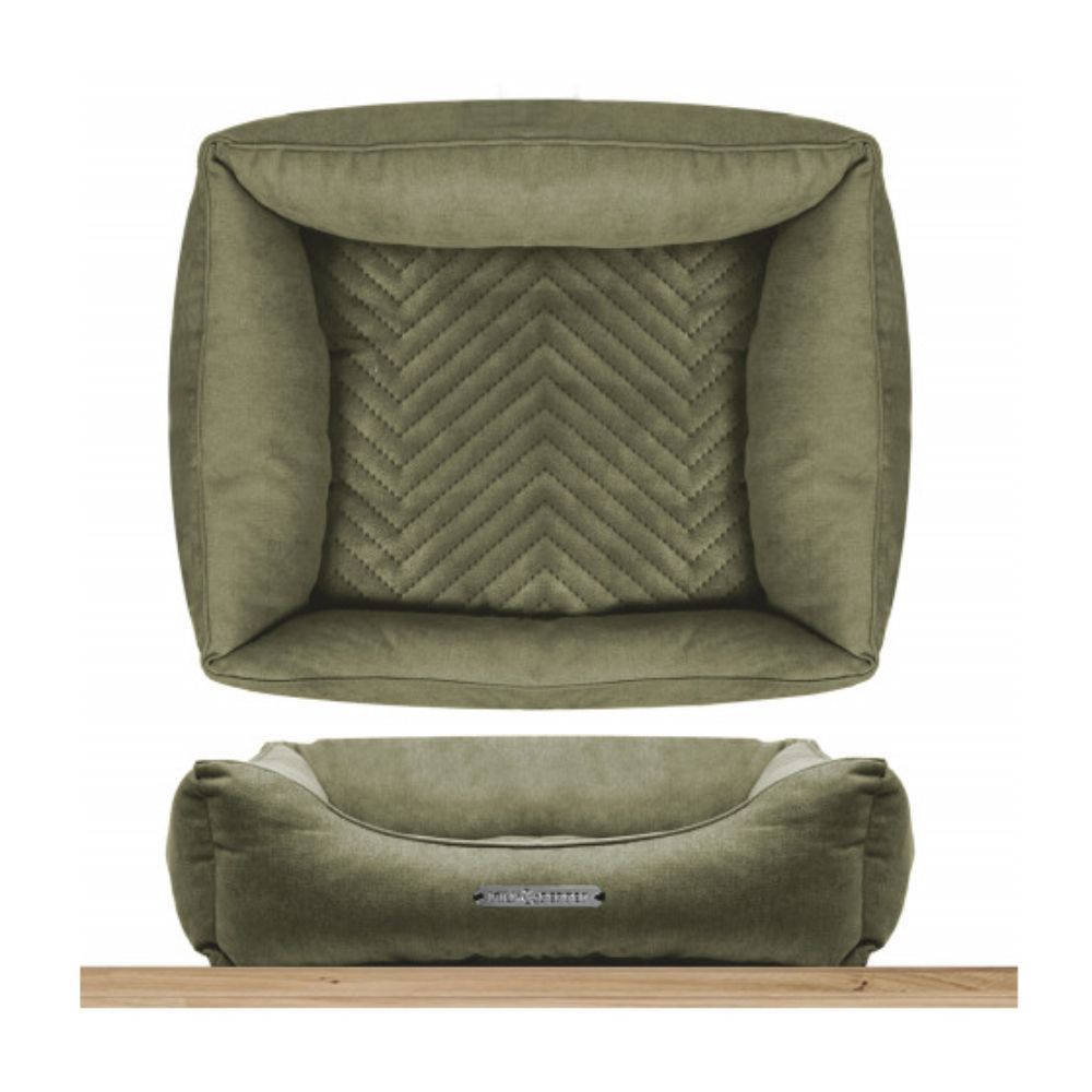 Milk & Pepper Palais Royal диван для собак 75х55х20 см - хаки Milk & Pepper Palais Royal диван для собак 75х55х20 см - хаки