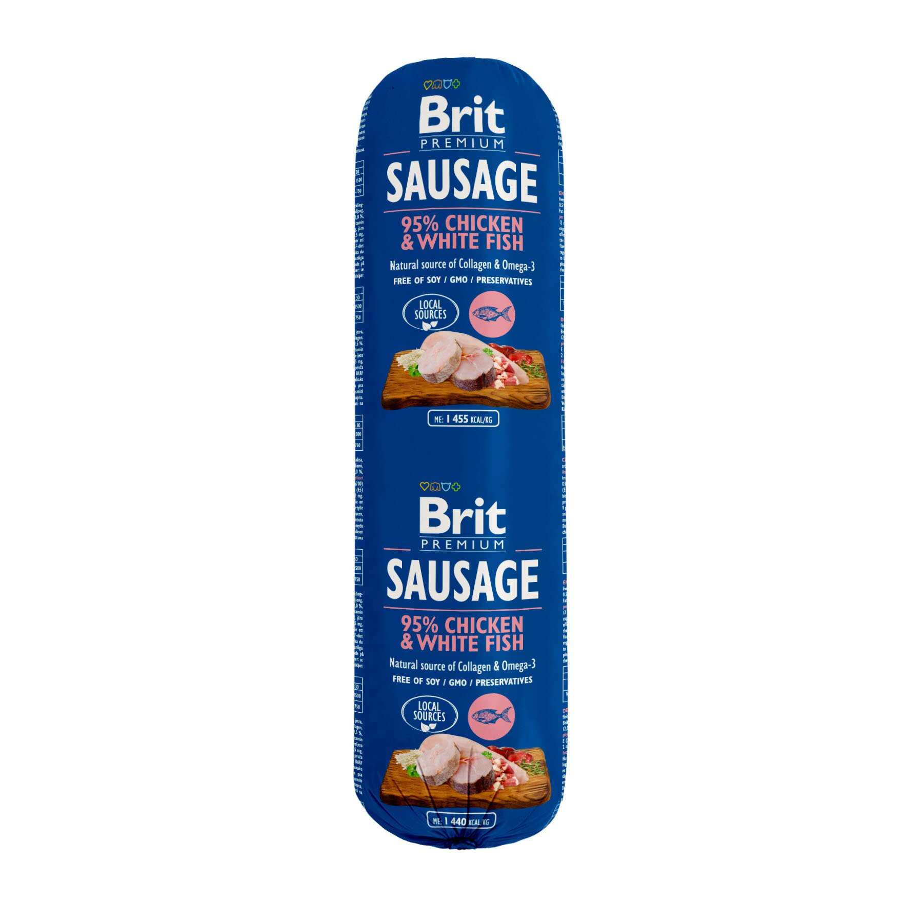 Влажный корм для собак Brit Premium Sausage Chicken & Whitefish 800 г (курица и белая рыба) Влажный корм для собак Brit Premium Sausage Chicken & Whitefish 800 г (курица и белая рыба)