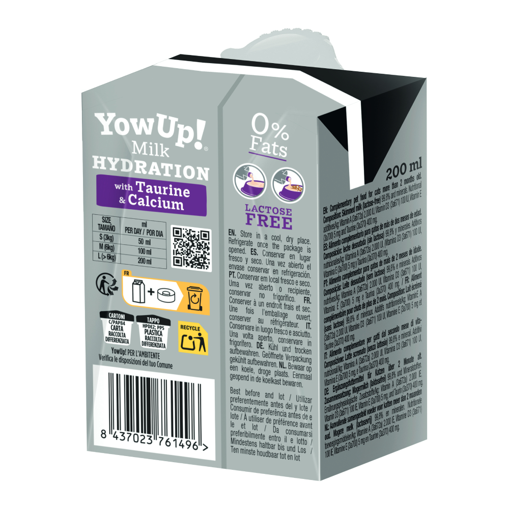 Молоко для котів YowUp Milk Hydration 200 мл Молоко для котів YowUp Milk Hydration 200 мл