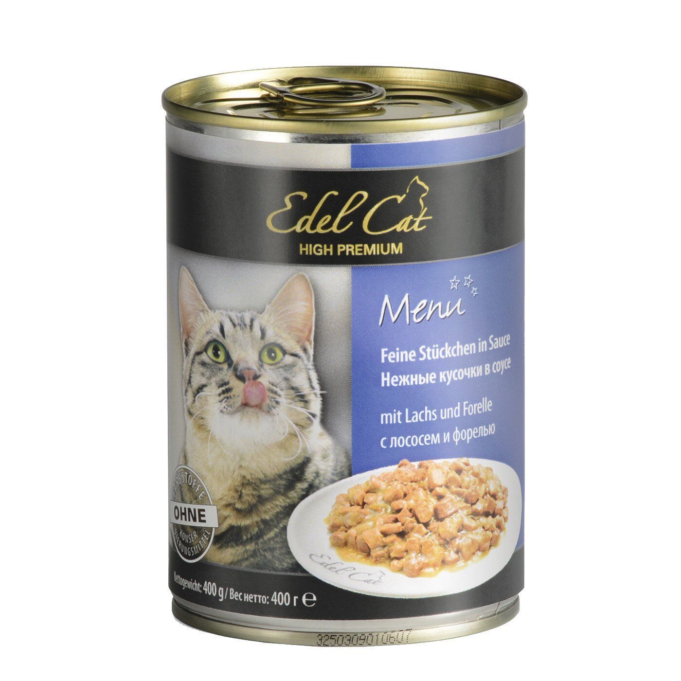 Влажный корм для кошек Edel Cat Menu 400 г — лосось и форель Влажный корм для кошек Edel Cat Menu 400 г — лосось и форель