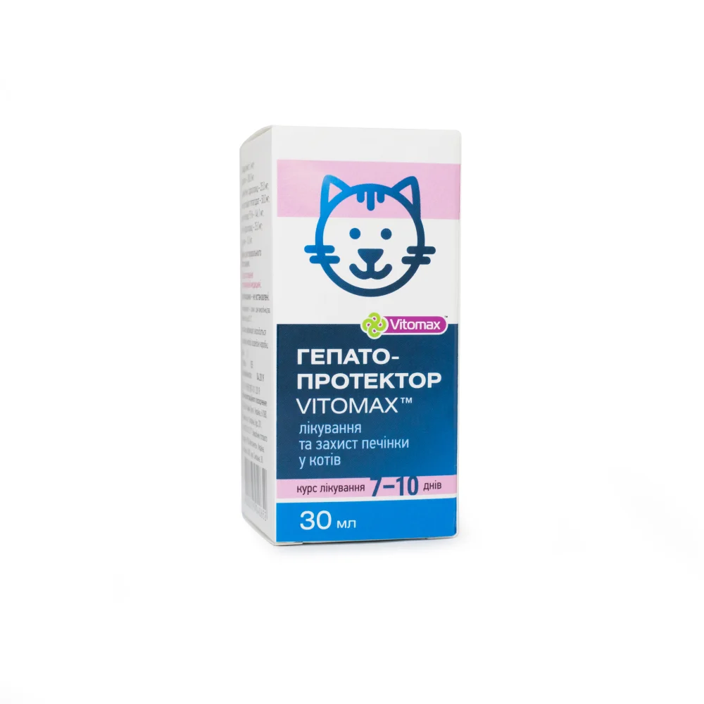 Vitomax гепатопротектор для кошек 30 мл Vitomax гепатопротектор для кошек 30 мл