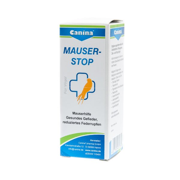 Вітаміни для птахів Canina «Mauser-Stop» краплі 15 мл (під час линьки)