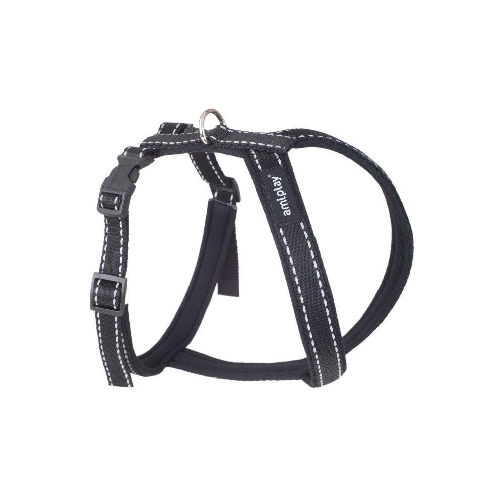 Amiplay Reflective Grand Soft шлея для собак S - чорний Amiplay Reflective Grand Soft шлея для собак S - чорний