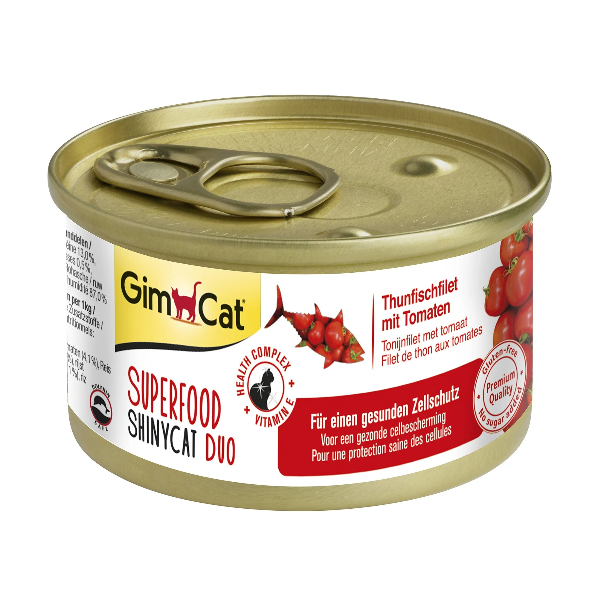 Вологий корм для котів GimCat Superfood 70 г - тунець та томати