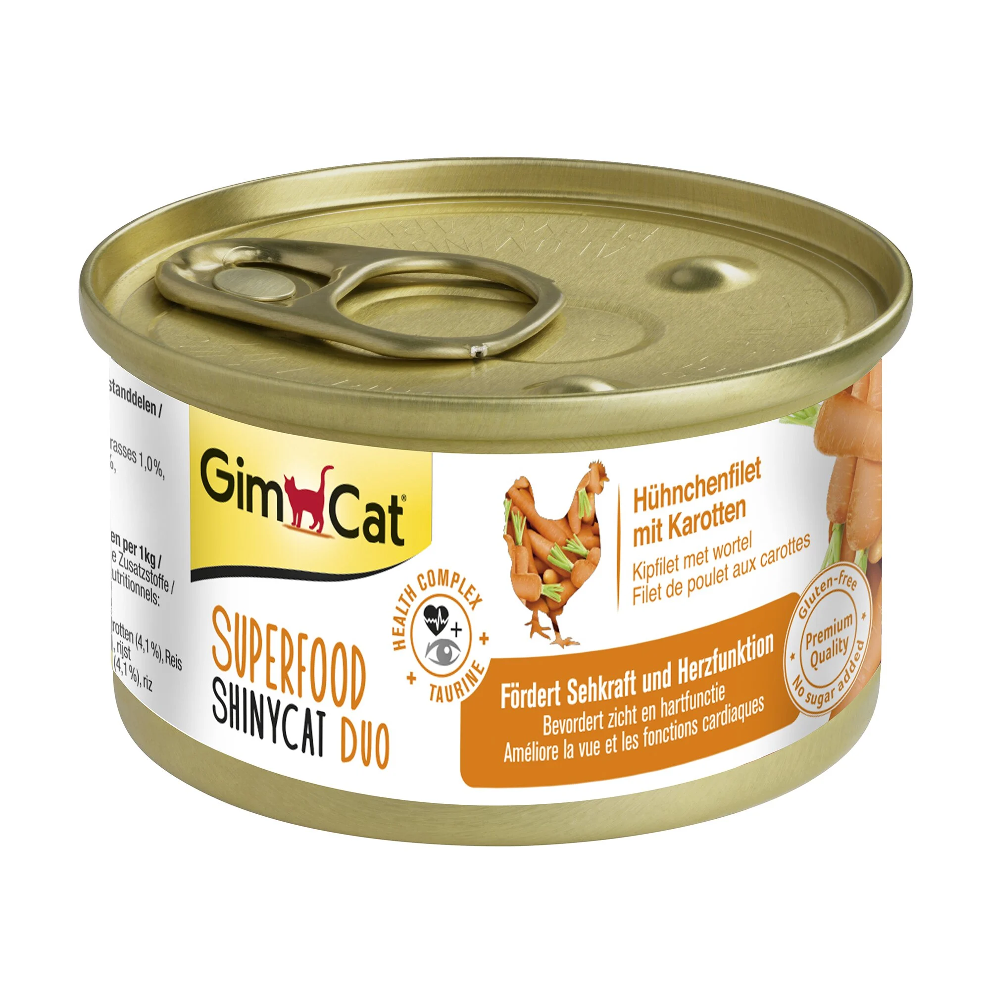 Вологий корм для котів GimCat Superfood 70 г - курка та морква