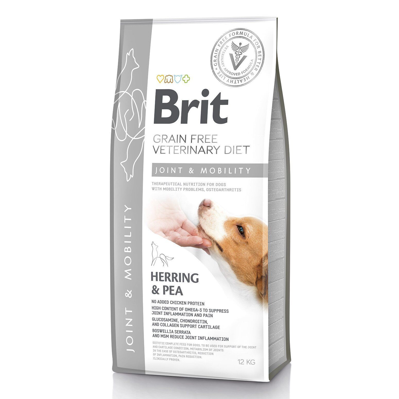 Сухой корм для собак Brit Grain Free Veterinary Diet Joint & Mobility 12 кг - сельдь