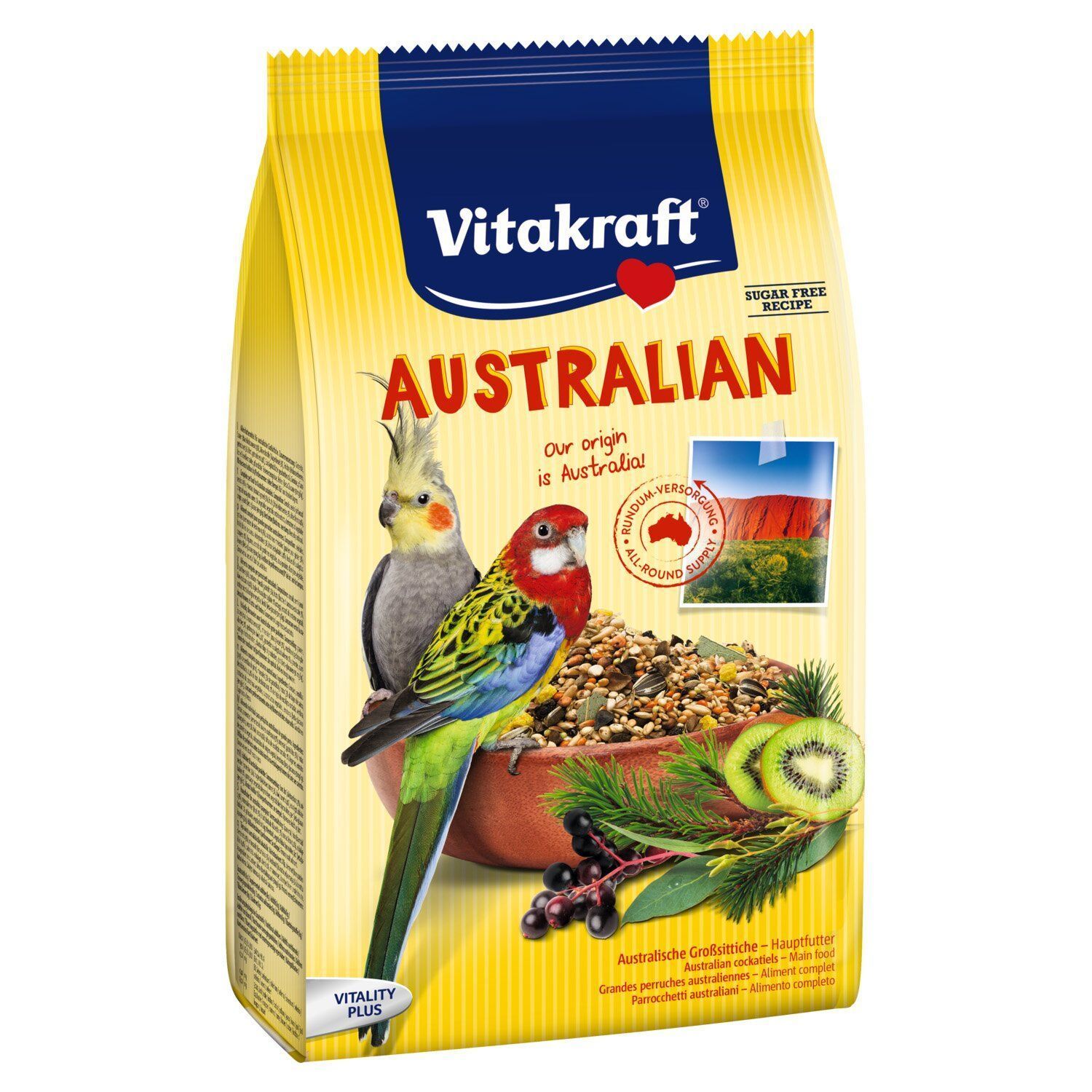 Корм для середніх австралійських папуг Vitakraft Australian 750 г - асорті
