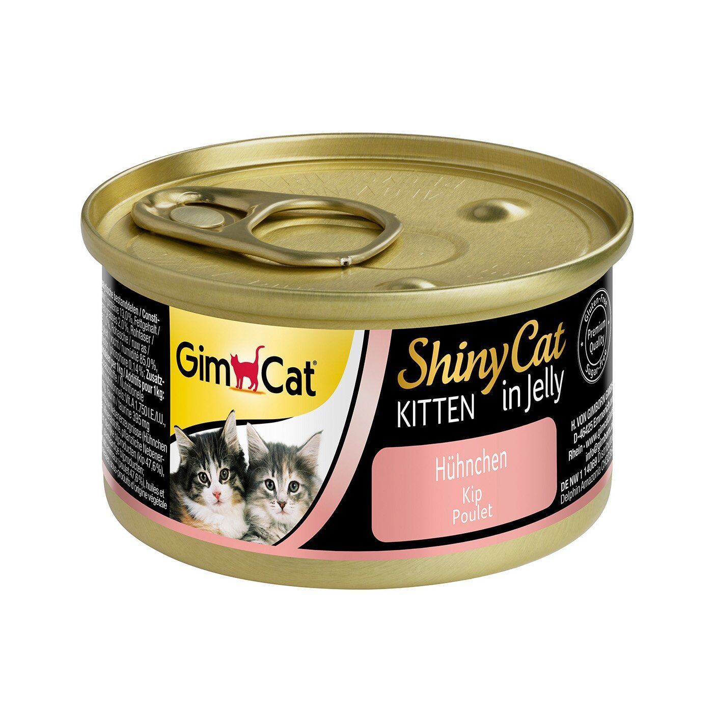 Вологий корм для кошенят GimCat Shiny Cat 70 г - курка Вологий корм для кошенят GimCat Shiny Cat 70 г - курка