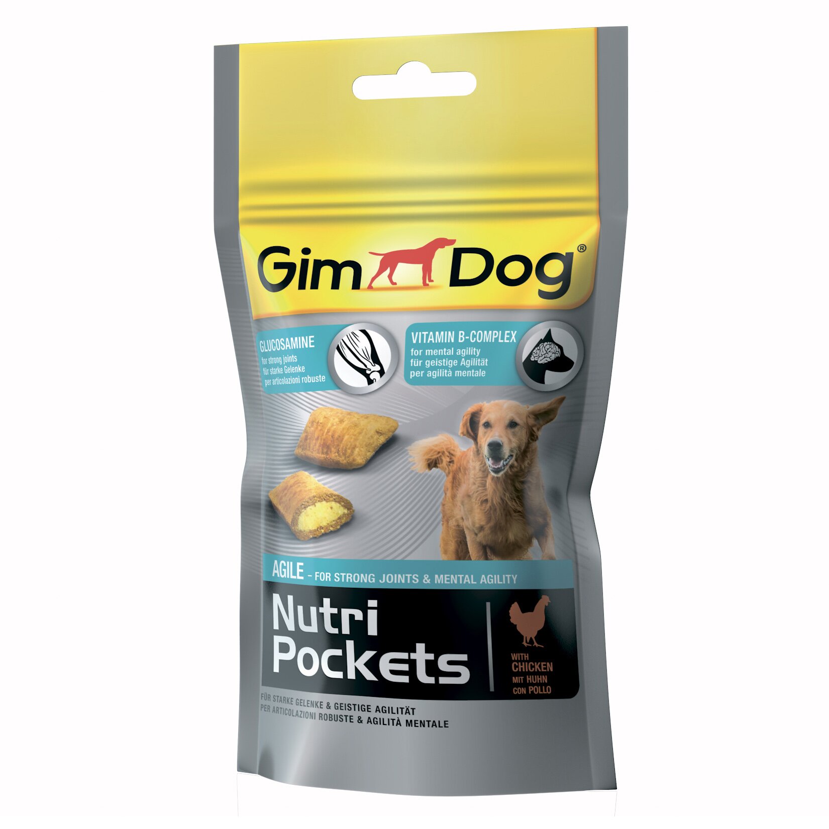Ласощі для собак GimDog Nutri Pockets Agile 45 г (для суглобів)