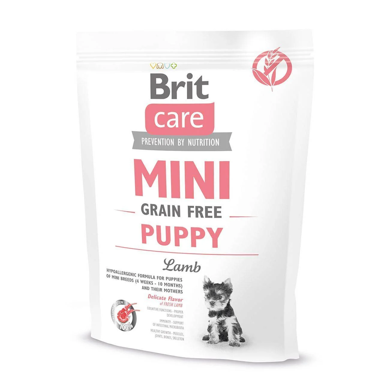 Сухий корм для цуценят Brit Care Mini GF Puppy 400 г - ягня Сухий корм для цуценят Brit Care Mini GF Puppy 400 г - ягня