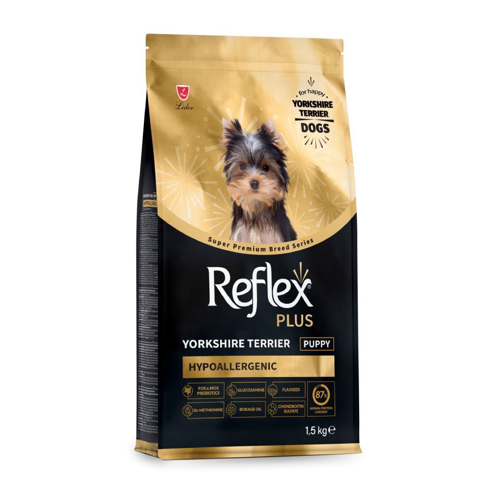 Сухий корм для цуценят Reflex Plus Yorkshire Terrier Puppy 1,5 кг - курка Сухий корм для цуценят Reflex Plus Yorkshire Terrier Puppy 1,5 кг - курка