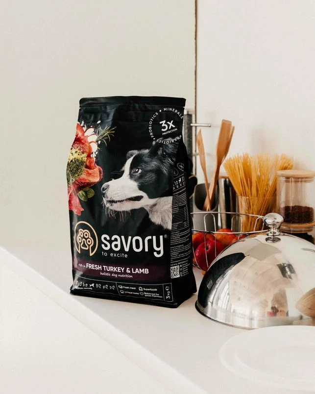 Сухий корм для собак Savory Medium Breed 1 кг - індичка та ягня Сухий корм для собак Savory Medium Breed 1 кг - індичка та ягня