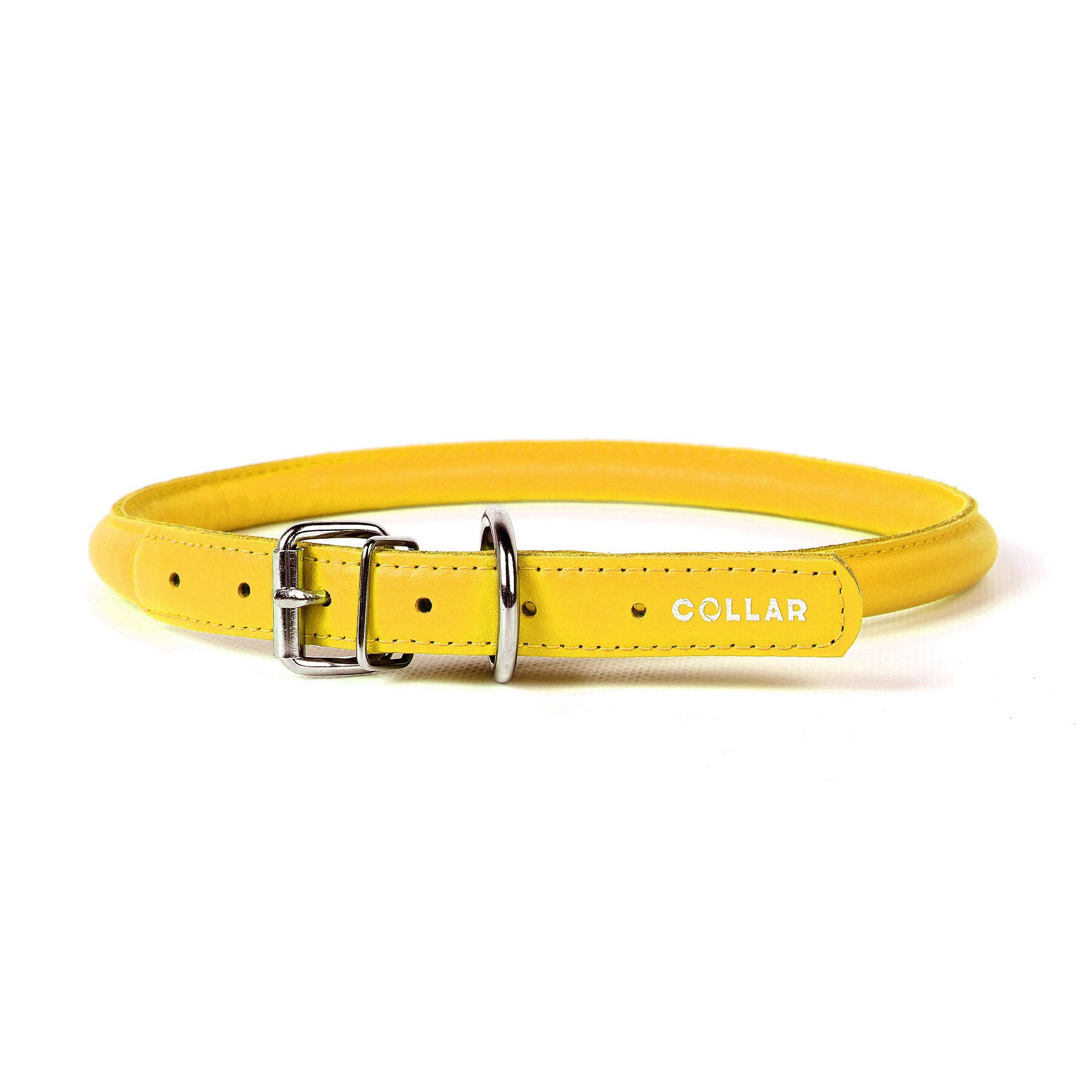 Ошейник Collar кожаный круглый «Glamour» (Гламур) 33-41 см / 10 мм (желтый) Ошейник Collar кожаный круглый «Glamour» (Гламур) 33-41 см / 10 мм (желтый)