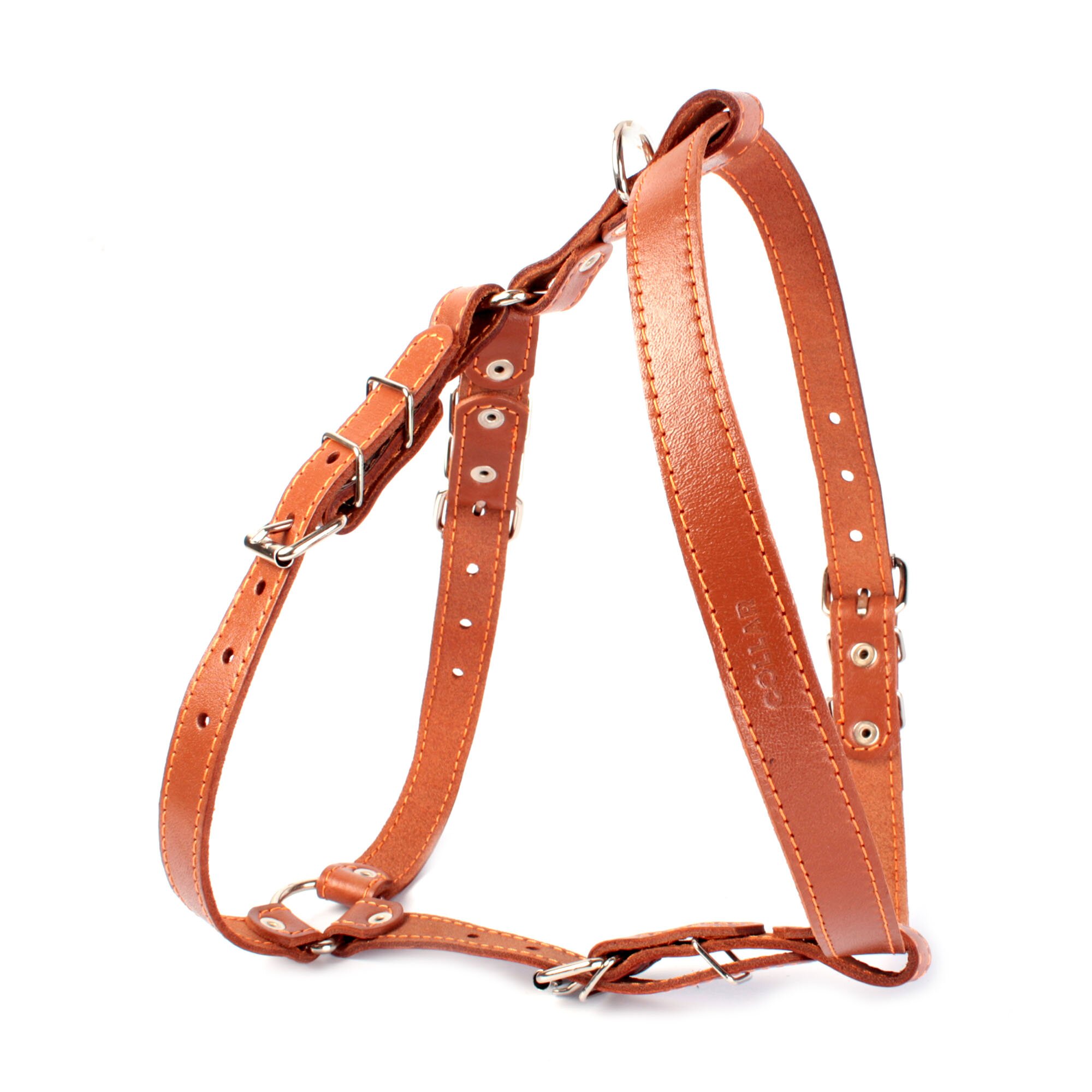 Шлейка Collar кожаная А:40-56 см / В:57-65 см / 20 мм (коричневая, черная) Шлейка Collar кожаная А:40-56 см / В:57-65 см / 20 мм (коричневая, черная)