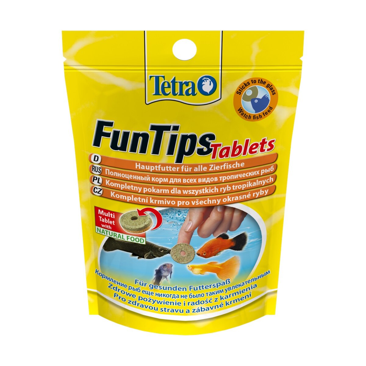 Сухой корм для аквариумных рыб Tetra в таблетках «FunTips» 20 шт. (для всех аквариумных рыб) Сухой корм для аквариумных рыб Tetra в таблетках «FunTips» 20 шт. (для всех аквариумных рыб)