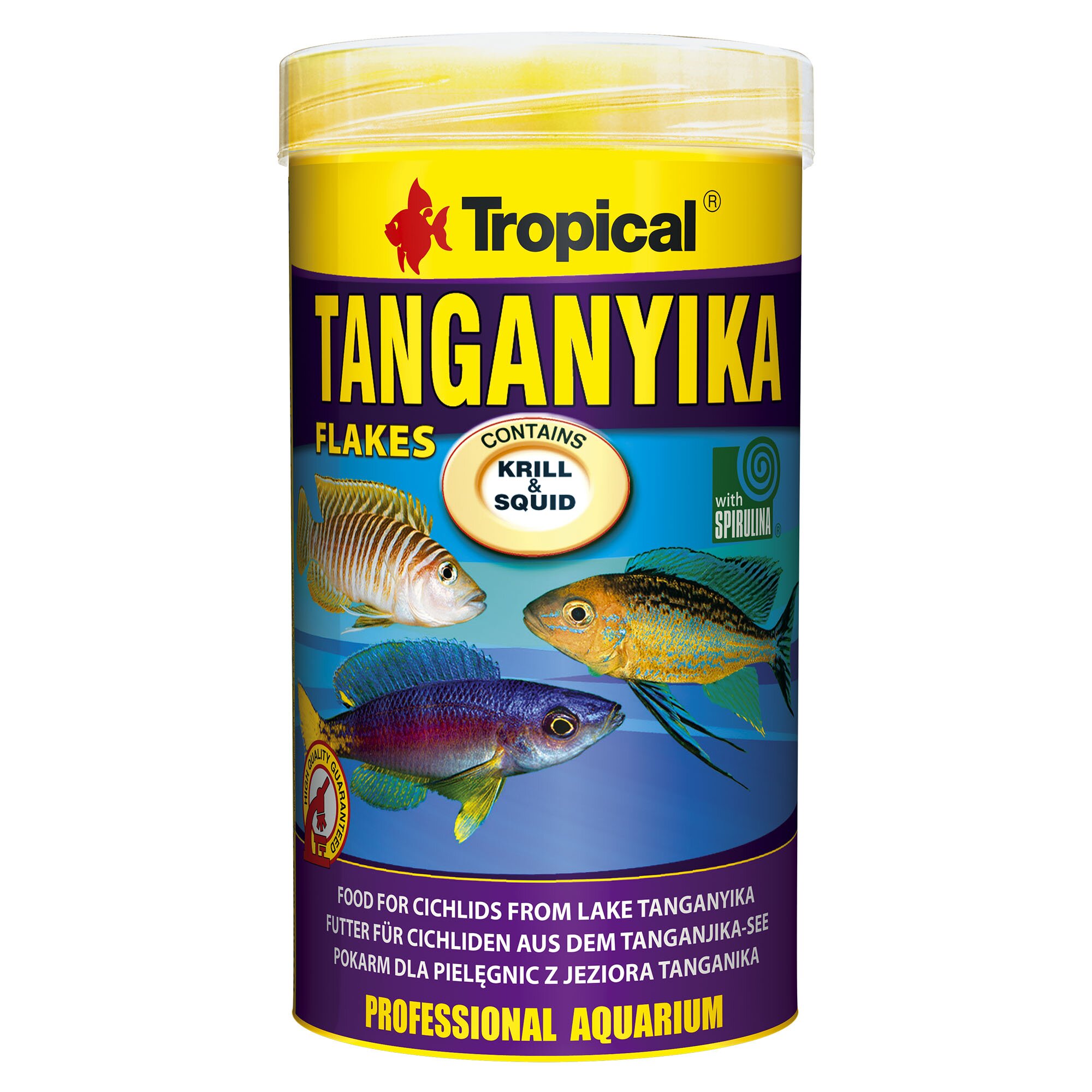 Сухой корм для аквариумных рыб Tropical в хлопьях «Tanganyika» 250 мл (для плотоядных цихлид) Сухой корм для аквариумных рыб Tropical в хлопьях «Tanganyika» 250 мл (для плотоядных цихлид)
