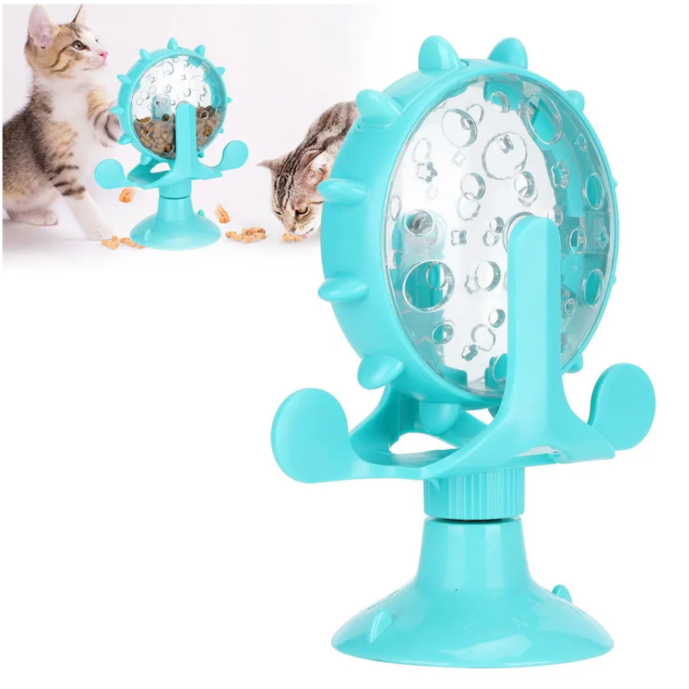 Pet Fun Колесо іграшка для котів 74х138х163 мм - блакитний Pet Fun Колесо іграшка для котів 74х138х163 мм - блакитний