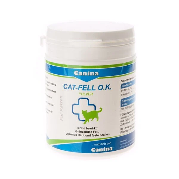 Витамины для кошек Canina «Fell O.K.» порошок 100 г (для кожи и шерсти)