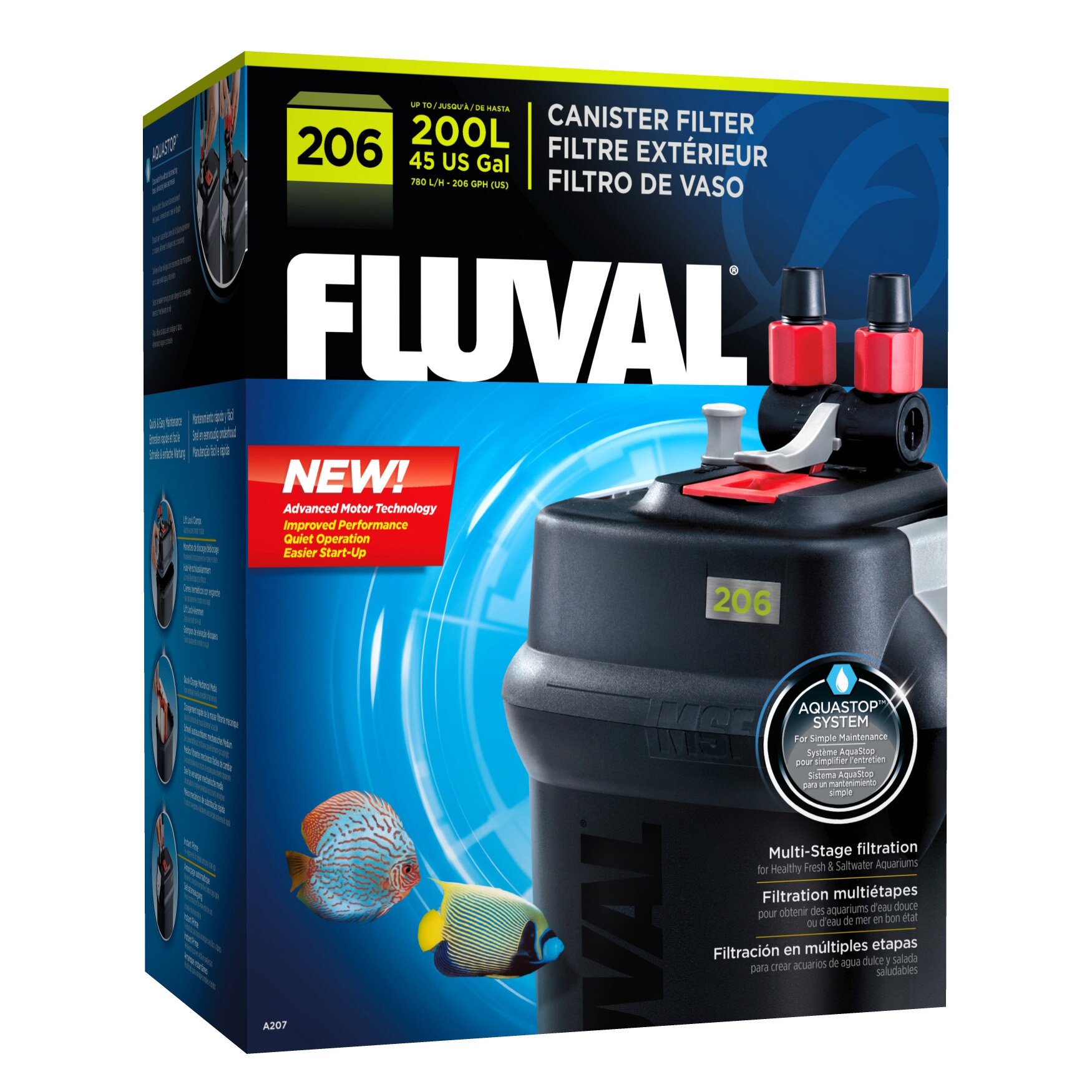 Внешний фильтр Fluval «206» для аквариума до 200 л Внешний фильтр Fluval «206» для аквариума до 200 л