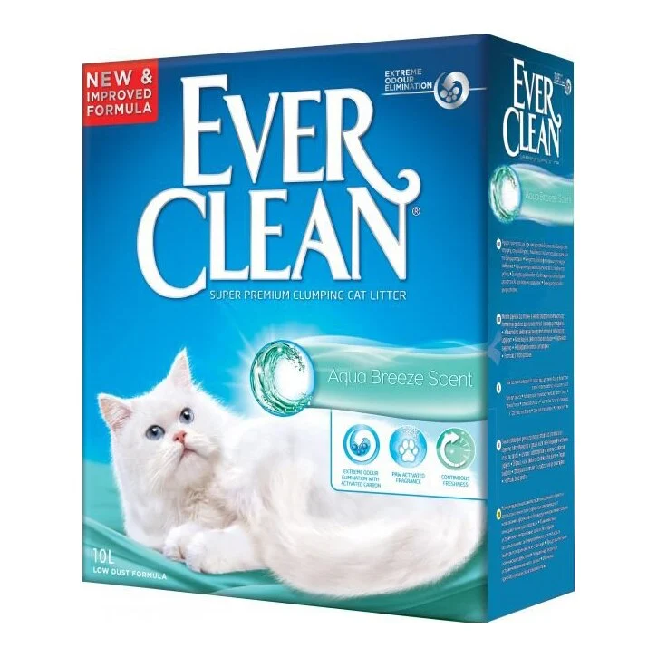 Бентонитовый наполнитель для кошачьего туалета Ever Clean Aqua Breeze Scent 8 кг / 10 л