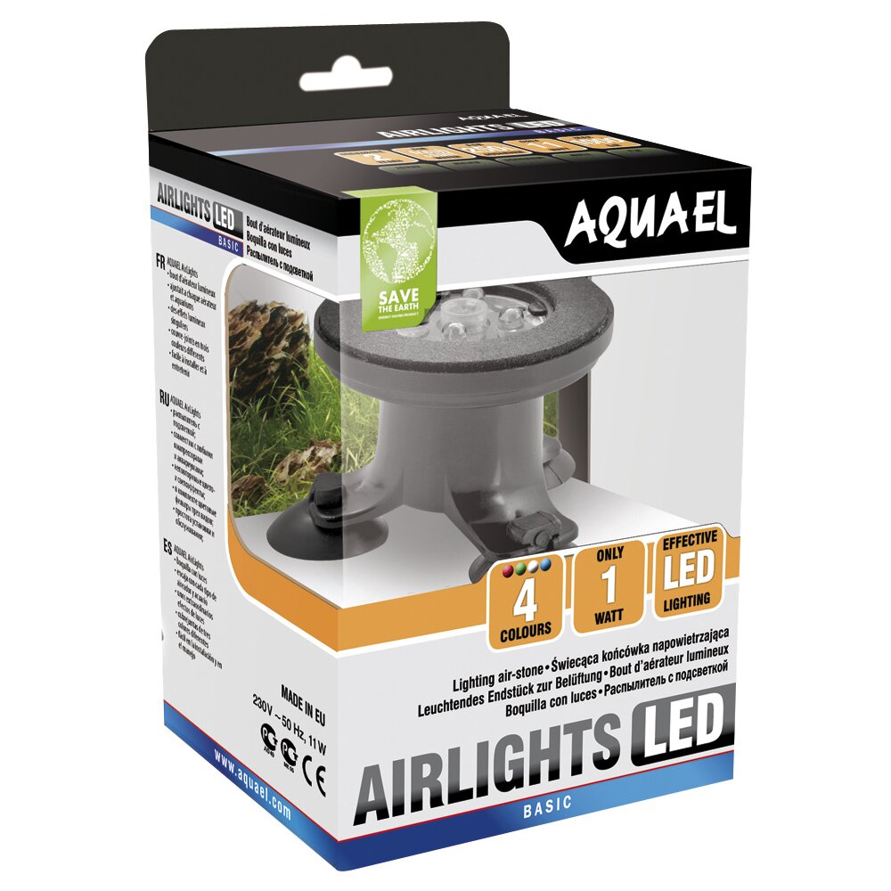 Аэрационная насадка с подсветкой для аквариума Aquael «Airlights LED» Аэрационная насадка с подсветкой для аквариума Aquael «Airlights LED»