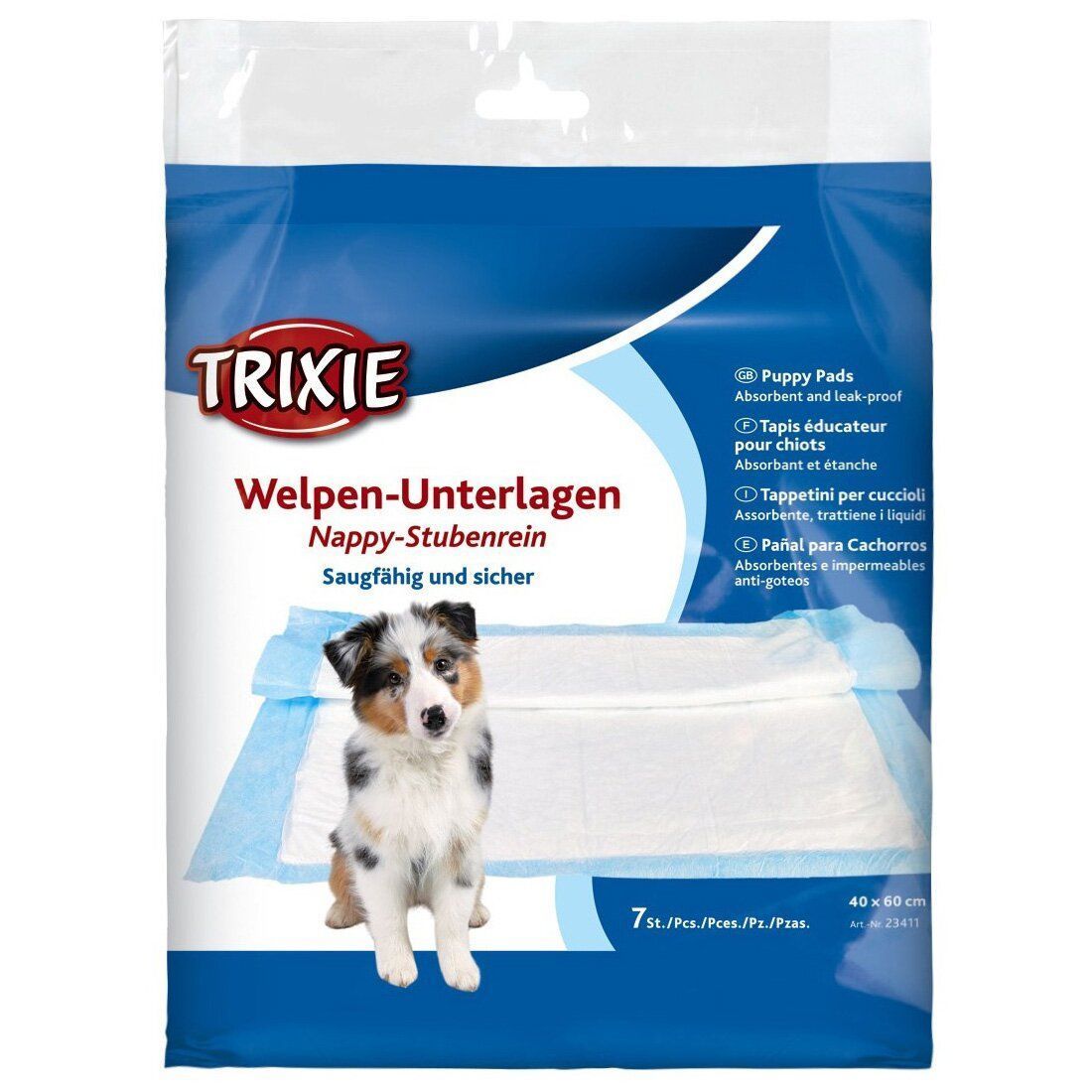 Пелюшки для собак Trixie 40 x 60 см, 7 шт. (целюлоза) Пелюшки для собак Trixie 40 x 60 см, 7 шт. (целюлоза)