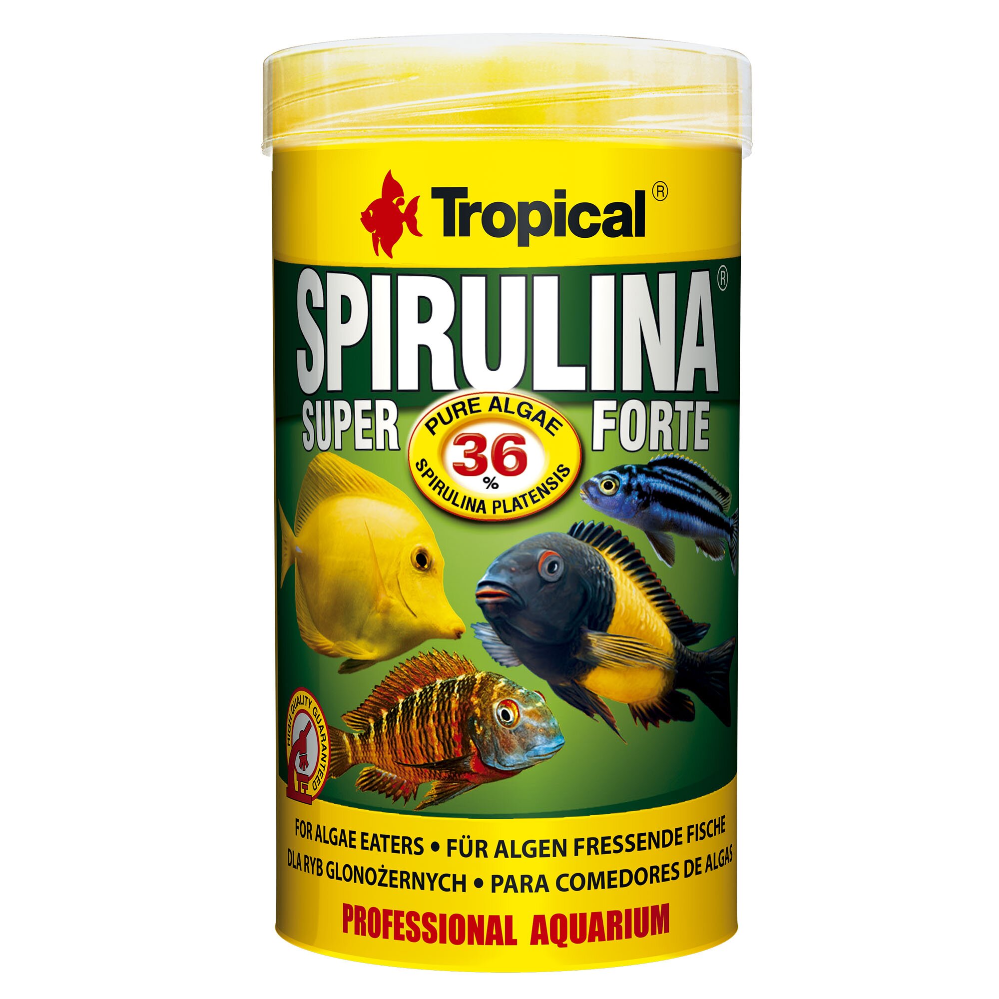 Сухой корм для аквариумных рыб Tropical в хлопьях «Super Spirulina Forte» 250 мл (для травоядных рыб) Сухой корм для аквариумных рыб Tropical в хлопьях «Super Spirulina Forte» 250 мл (для травоядных рыб)