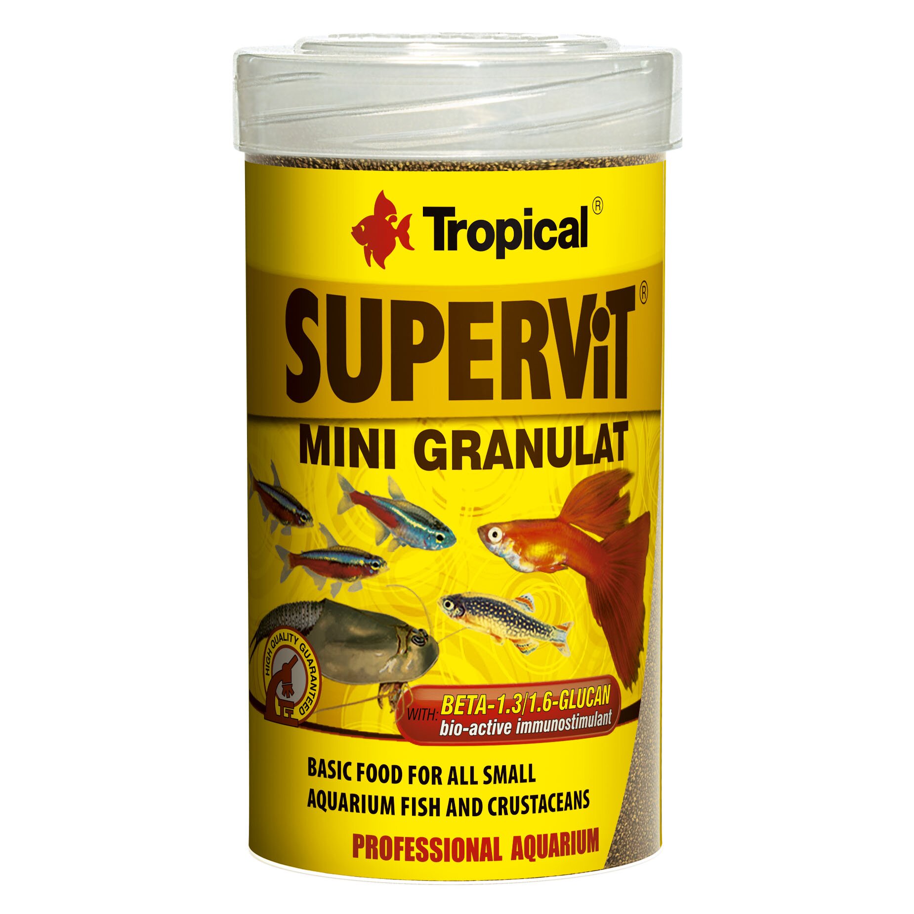 Сухой корм для аквариумных рыб Tropical в гранулах «Supervit Mini Granulat» 100 мл (для всех аквариумных рыб) Сухой корм для аквариумных рыб Tropical в гранулах «Supervit Mini Granulat» 100 мл (для всех аквариумных рыб)