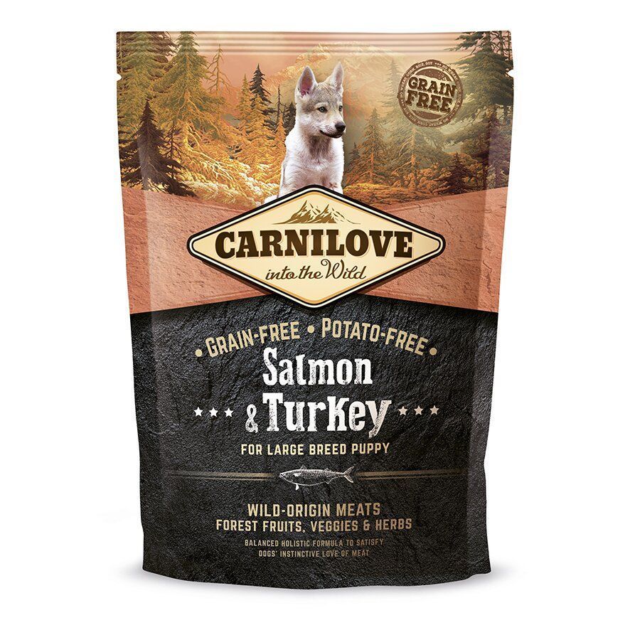 Сухий корм для цуценят Carnilove Puppy Large Breed Salmon & Turkey 1,5 кг - лосось та індичка