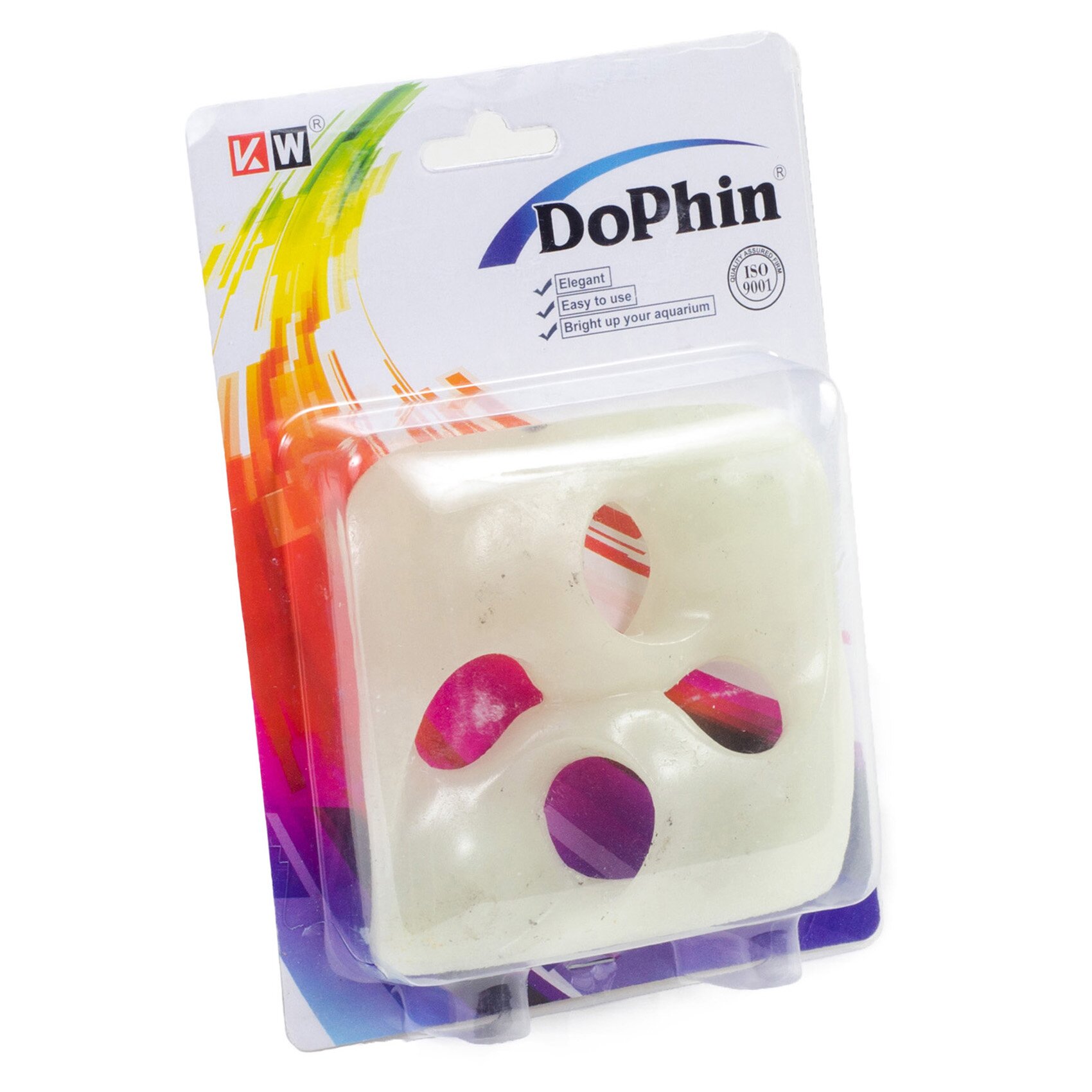Декорация для аквариума KW Zone Dophin Неон 9,5 x 3 x 9,5 см