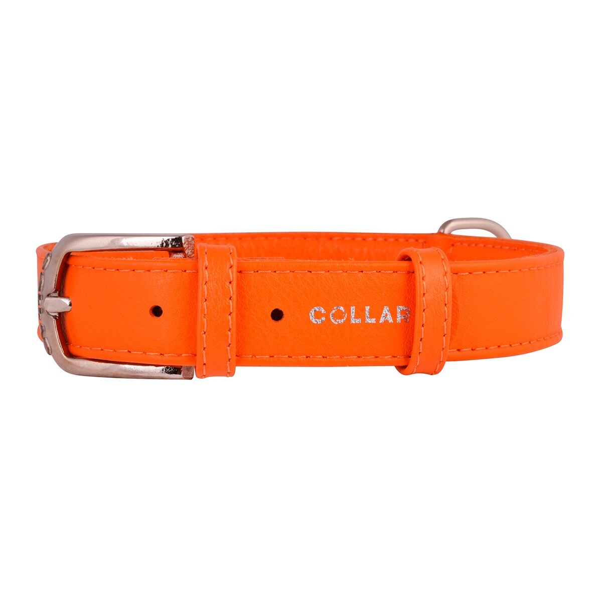 Кожаный ошейник Collar «Glamour» (Гламур) 30-39 см / 20 мм (оранжевый) Кожаный ошейник Collar «Glamour» (Гламур) 30-39 см / 20 мм (оранжевый)