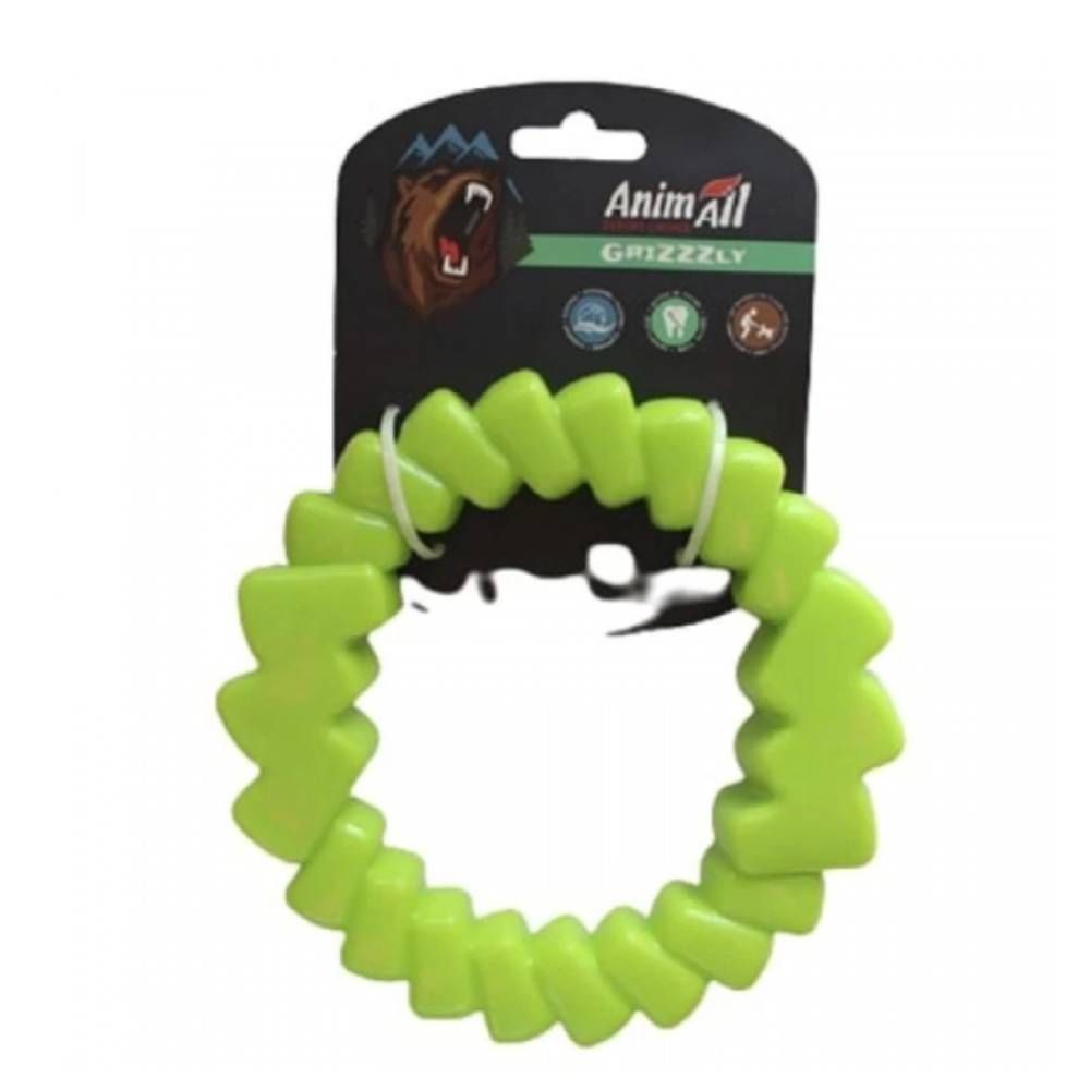 AnimAll GrizZzly іграшка для собак мотиваційне кільце 16,5х16,5х4,5 см - зелений AnimAll GrizZzly іграшка для собак мотиваційне кільце 16,5х16,5х4,5 см - зелений