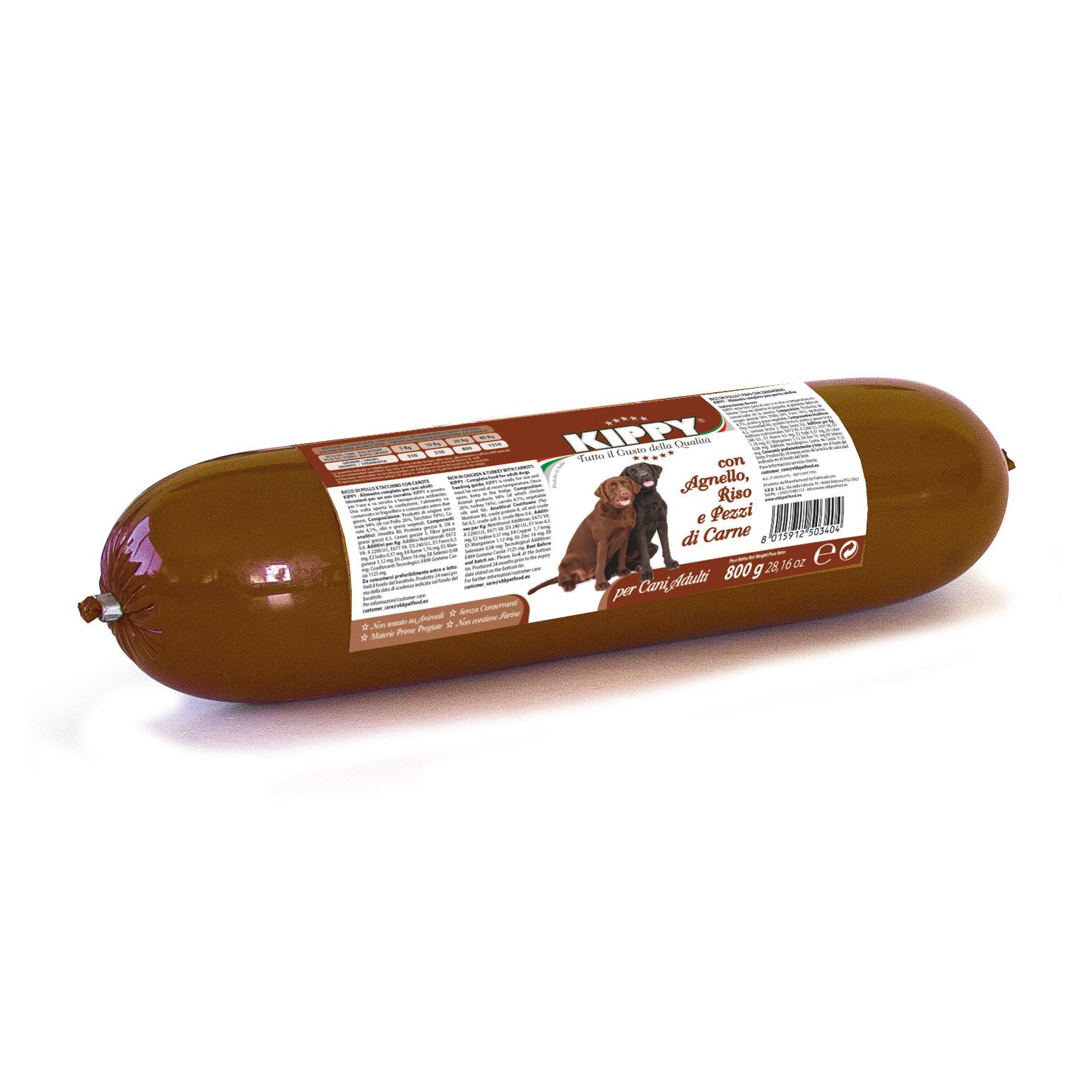 Влажный корм для собак Kippy Dog 800 г (ягненок и рис)