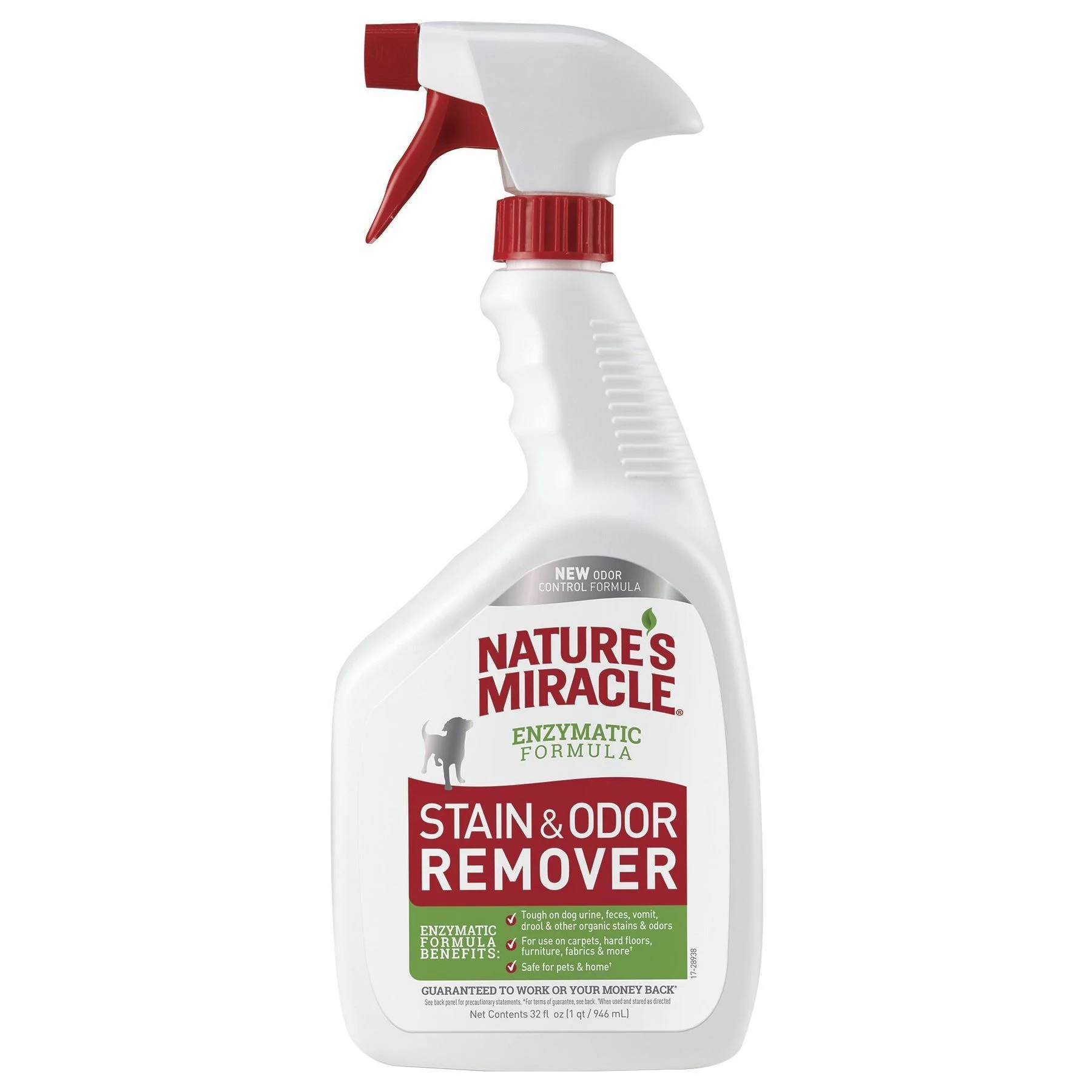 Спрей-знищувач Nature's Miracle «Stain & Odor Remover» для видалення плям і запахів від собак 709 мл Спрей-знищувач Nature's Miracle «Stain & Odor Remover» для видалення плям і запахів від собак 709 мл