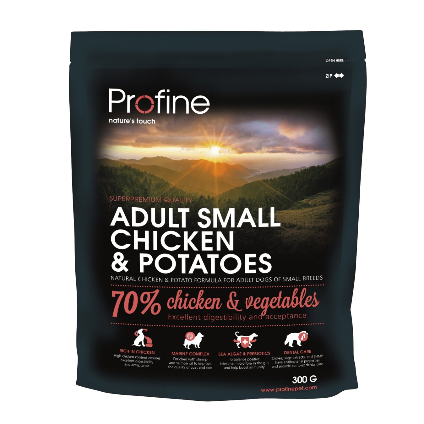 Profine Adult Small сухий корм для собак 300 г - курка та картопля Profine Adult Small сухий корм для собак 300 г - курка та картопля