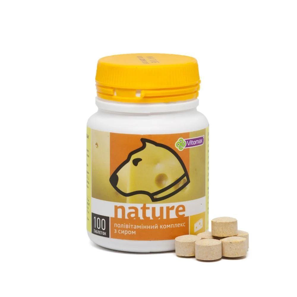 Vitomax Nature витамины для собак 100 шт - сыр Vitomax Nature витамины для собак 100 шт - сыр