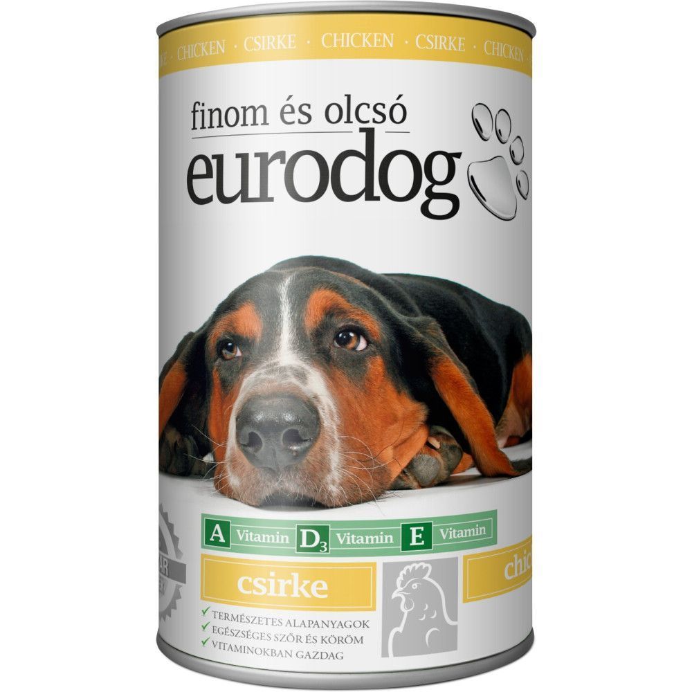 Вологий корм для собак EuroDog Adult 415 г - курка