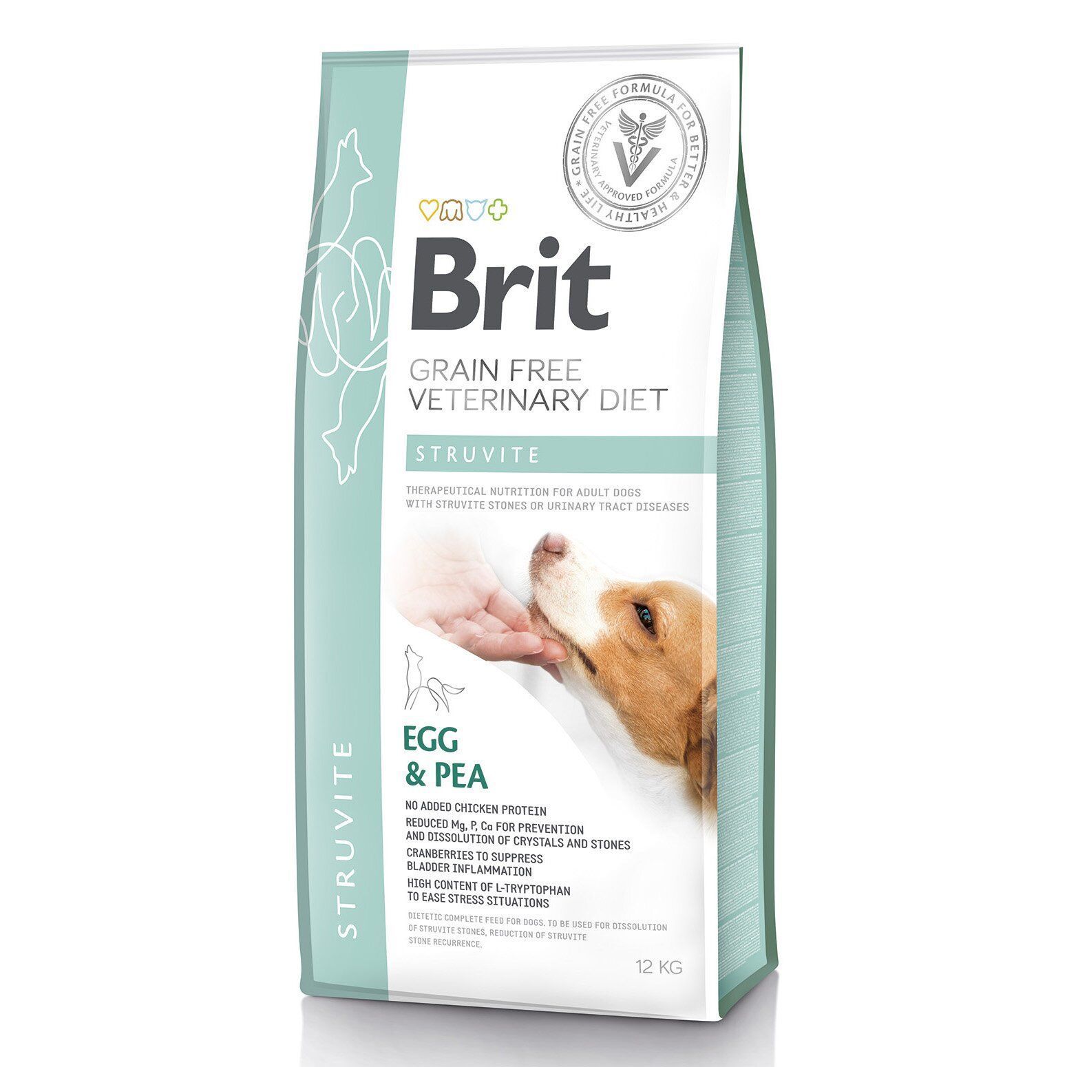 Сухой корм для собак Brit Grain Free Veterinary Diet Struvite 12 кг – яйцо